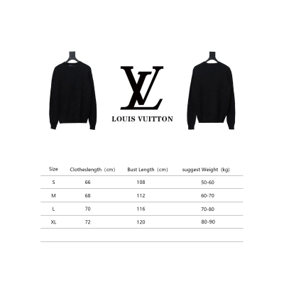 Louis Vuitton 24FW All Over Embroidered Sweater Black 02
