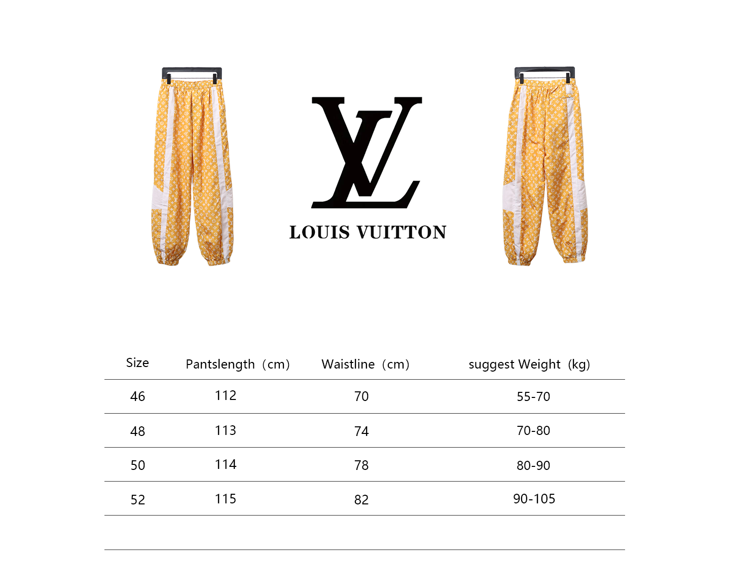 Louis Vuitton 24Fw All Over Print Monogram Contrast Color Trousers