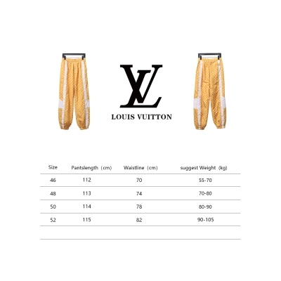 Louis Vuitton 24Fw All Over Print Monogram Contrast Color Trousers 02
