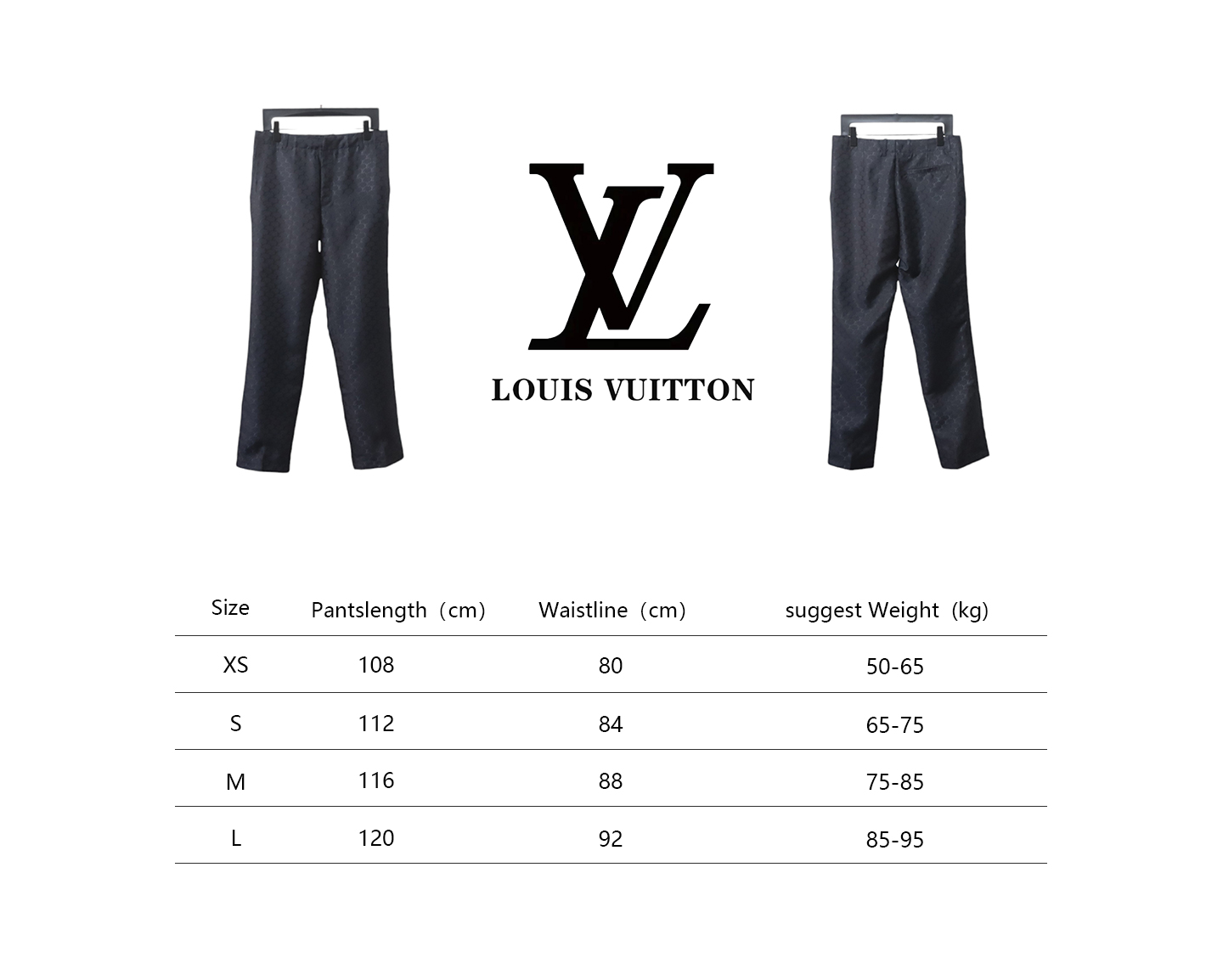 Louis Vuitton 24FW All Over Printed Dark Pattern Trousers