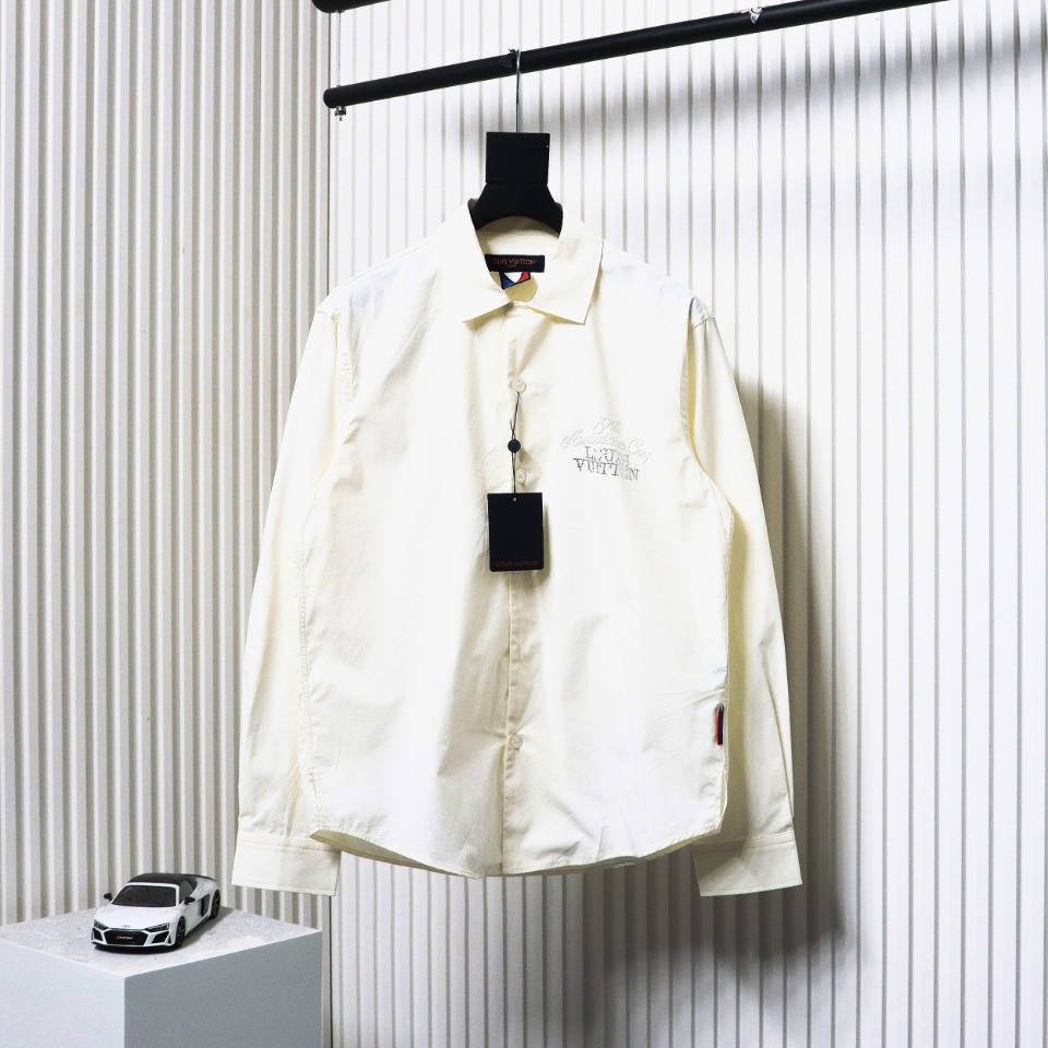Louis Vuitton 24FW Bead Embroidery Long Sleeve Shirt