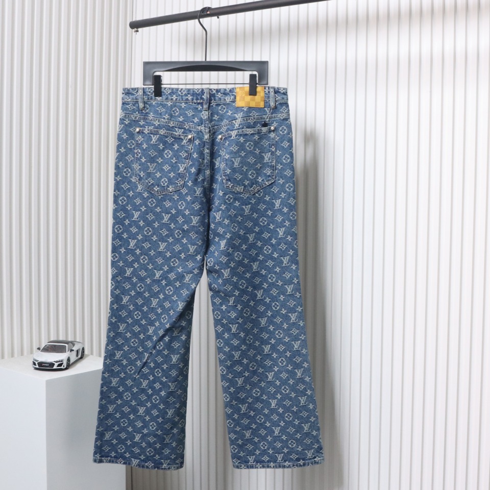 Louis Vuitton 24Fw Catwalk Style Monogram Jeans