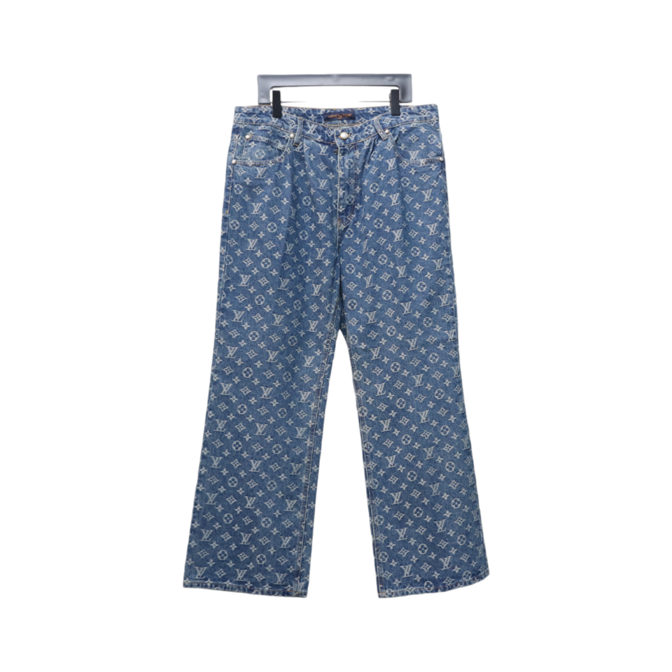 Louis Vuitton 24Fw Catwalk Style Monogram Jeans