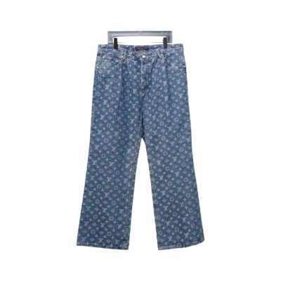 Louis Vuitton 24Fw Catwalk Style Monogram Jeans 01