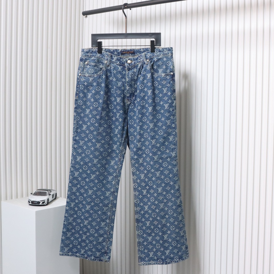 Louis Vuitton 24Fw Catwalk Style Monogram Jeans