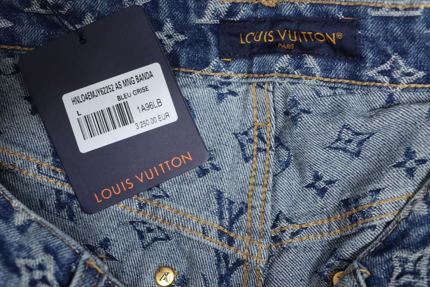 Louis Vuitton 24Fw Catwalk Style Monogram Jeans