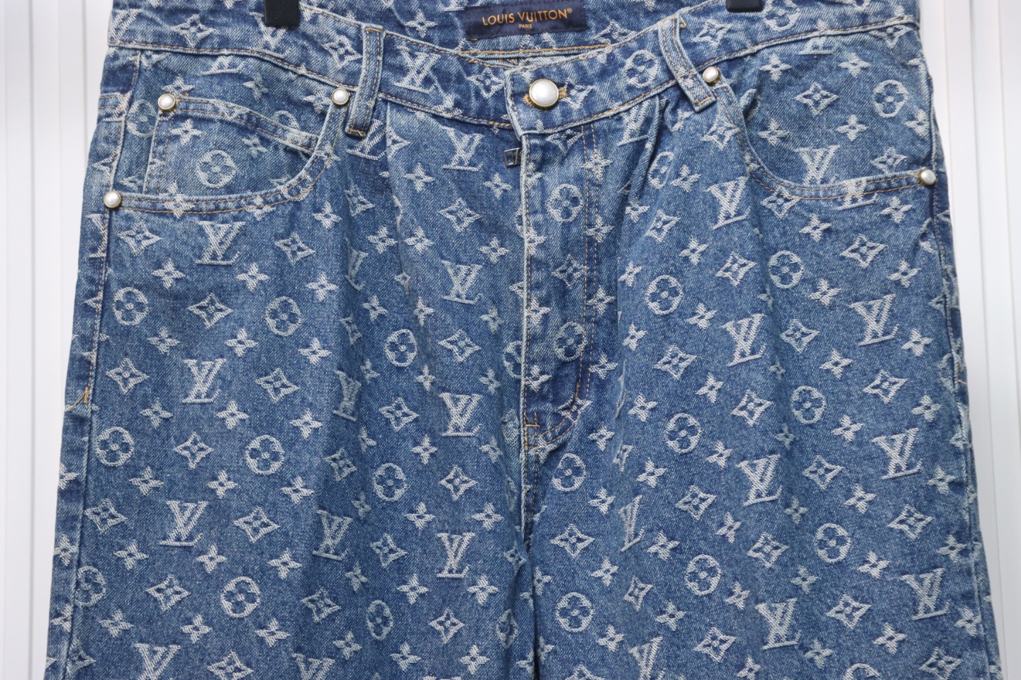 Louis Vuitton 24Fw Catwalk Style Monogram Jeans