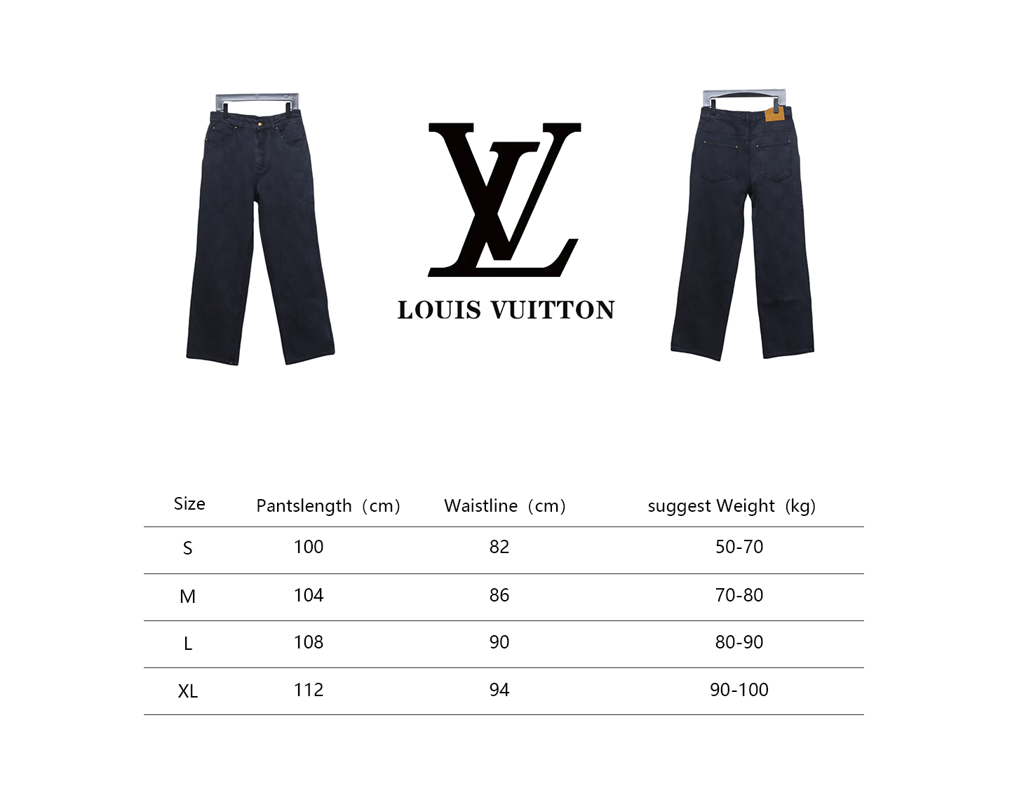 Louis Vuitton 24Fw Dark Checkerboard Denim Pants