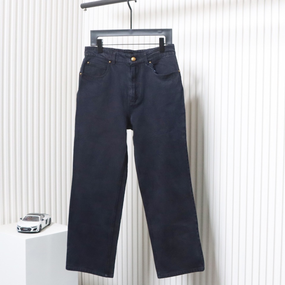Louis Vuitton 24Fw Dark Checkerboard Denim Pants