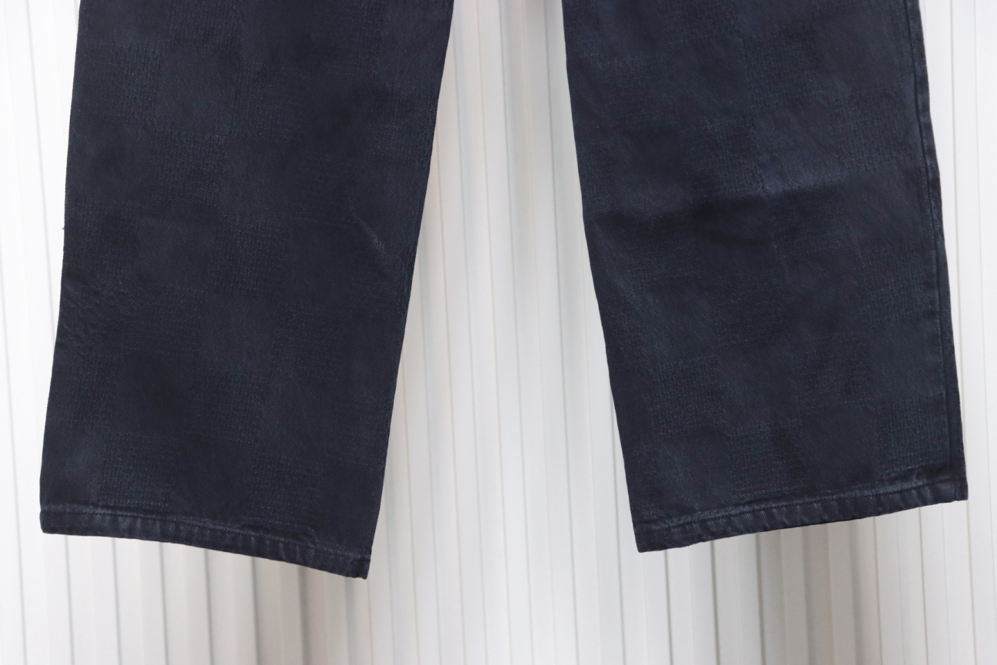 Louis Vuitton 24Fw Dark Checkerboard Denim Pants