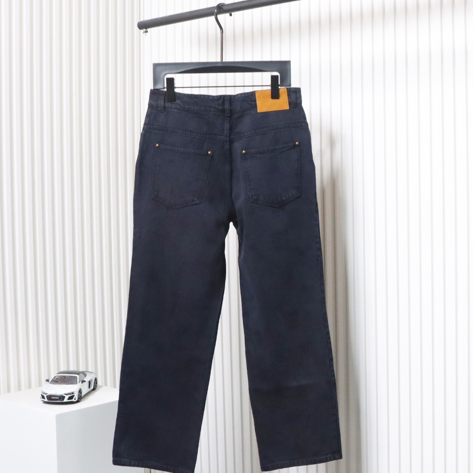 Louis Vuitton 24Fw Dark Checkerboard Denim Pants
