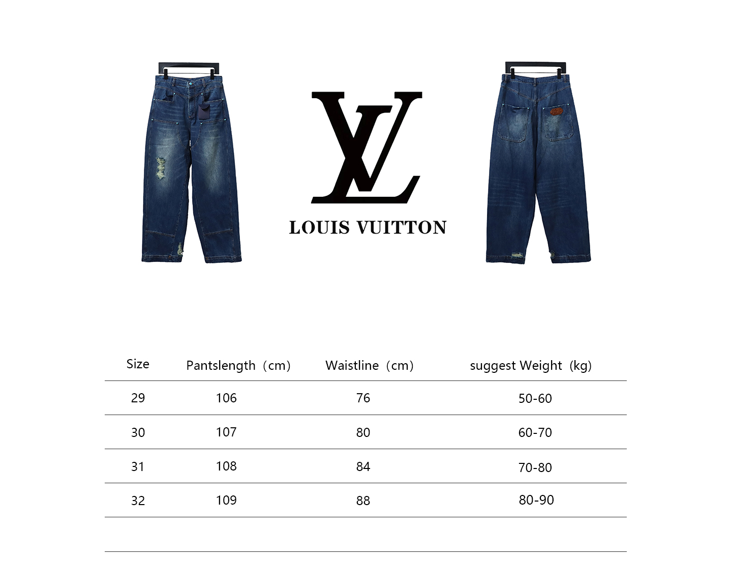 Louis Vuitton 24Fw Enamel Button Washed Distressed Cargo Jeans