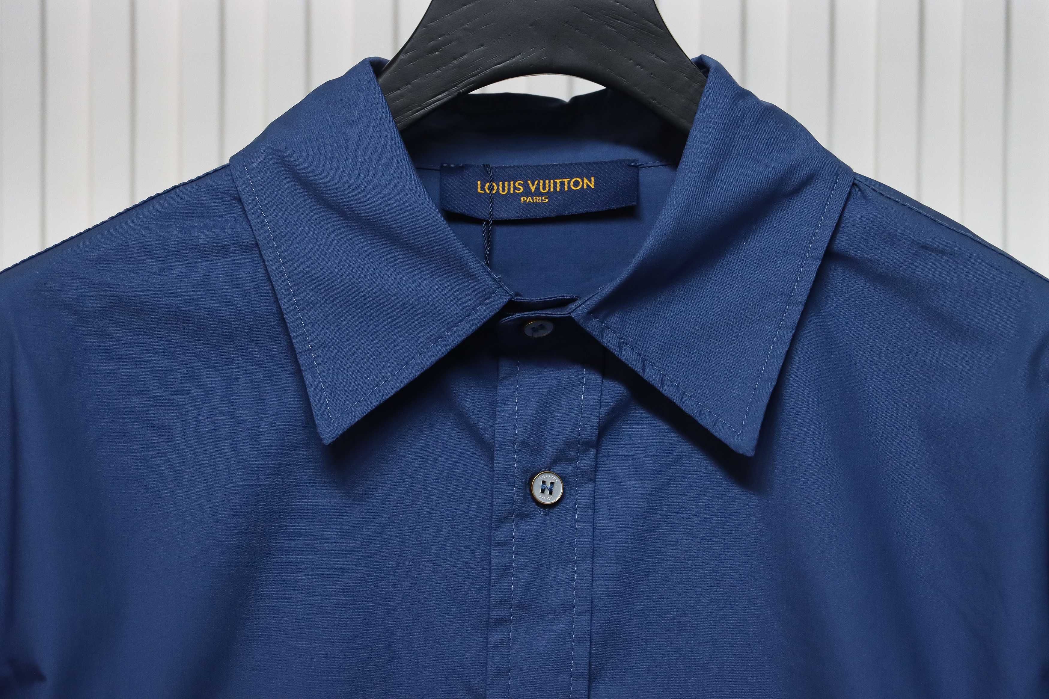 Louis Vuitton 24SS Belt Monogram Embroidery Long Sleeve Shirt