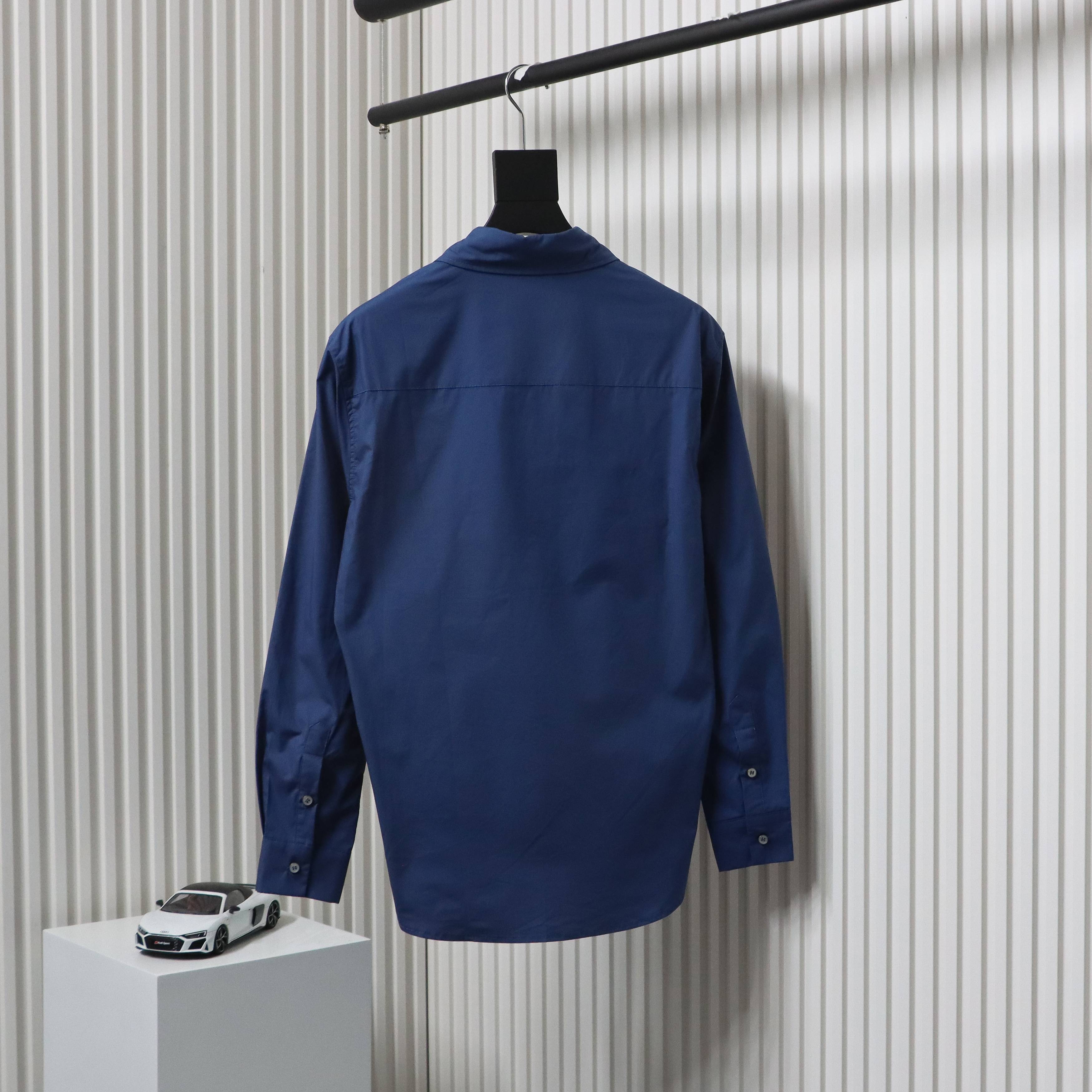 Louis Vuitton 24SS Belt Monogram Embroidery Long Sleeve Shirt