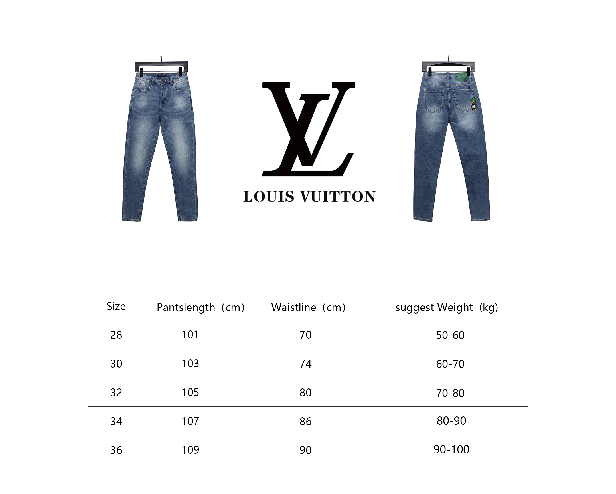 Louis Vuitton 24SS Duck Patch Embroidered Jeans