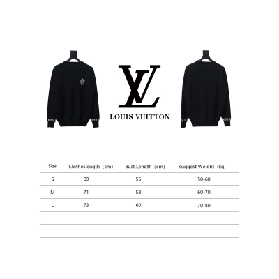 Louis Vuitton 24SS Lettering Long Sleeve Round Neck Sweater 02