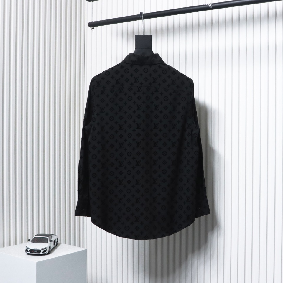 Louis Vuitton All-Over Logo Flocked Shirt