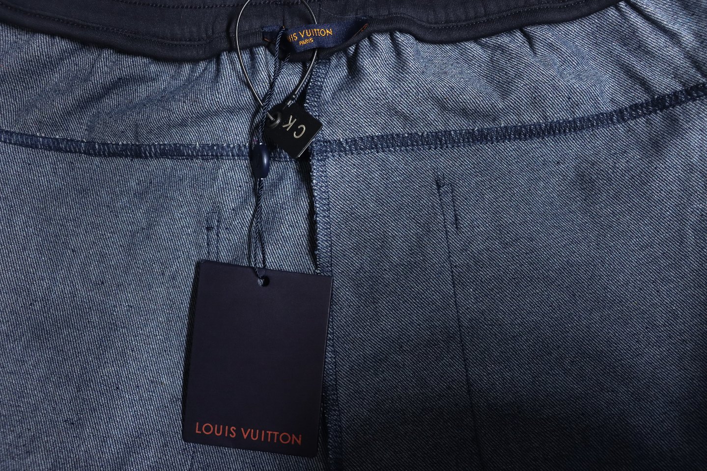 Louis Vuitton Allover Printed Denim Patchwork Large Pocket Trousers