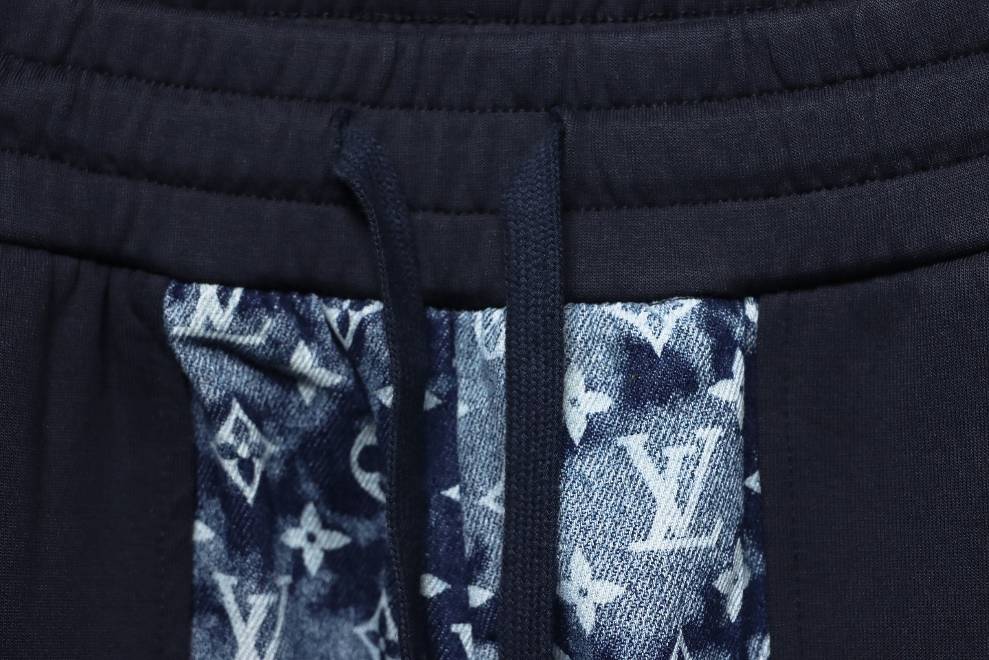 Louis Vuitton Allover Printed Denim Patchwork Large Pocket Trousers