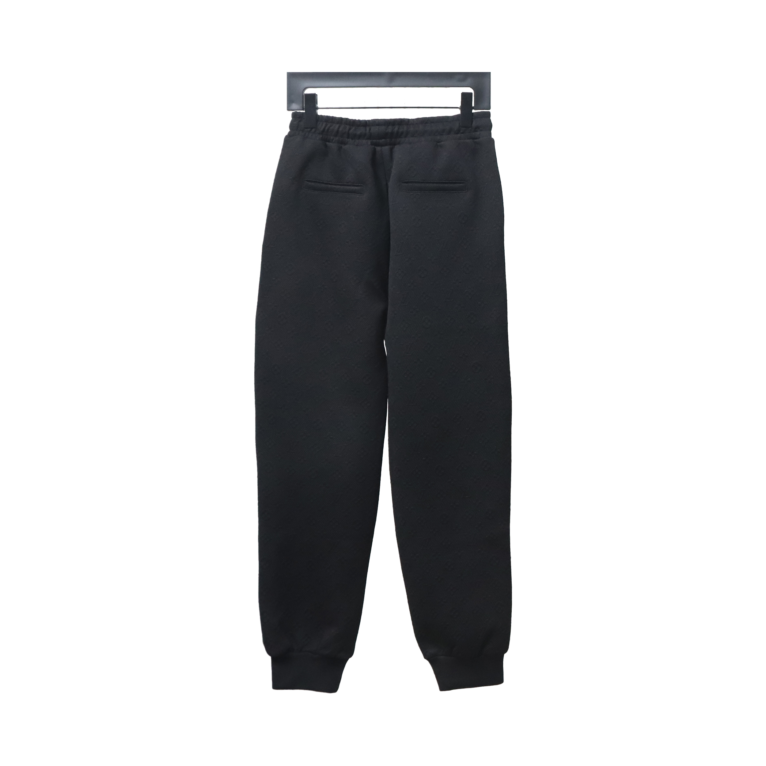 Louis Vuitton Black Jacquard Classic Logo Sweatpants