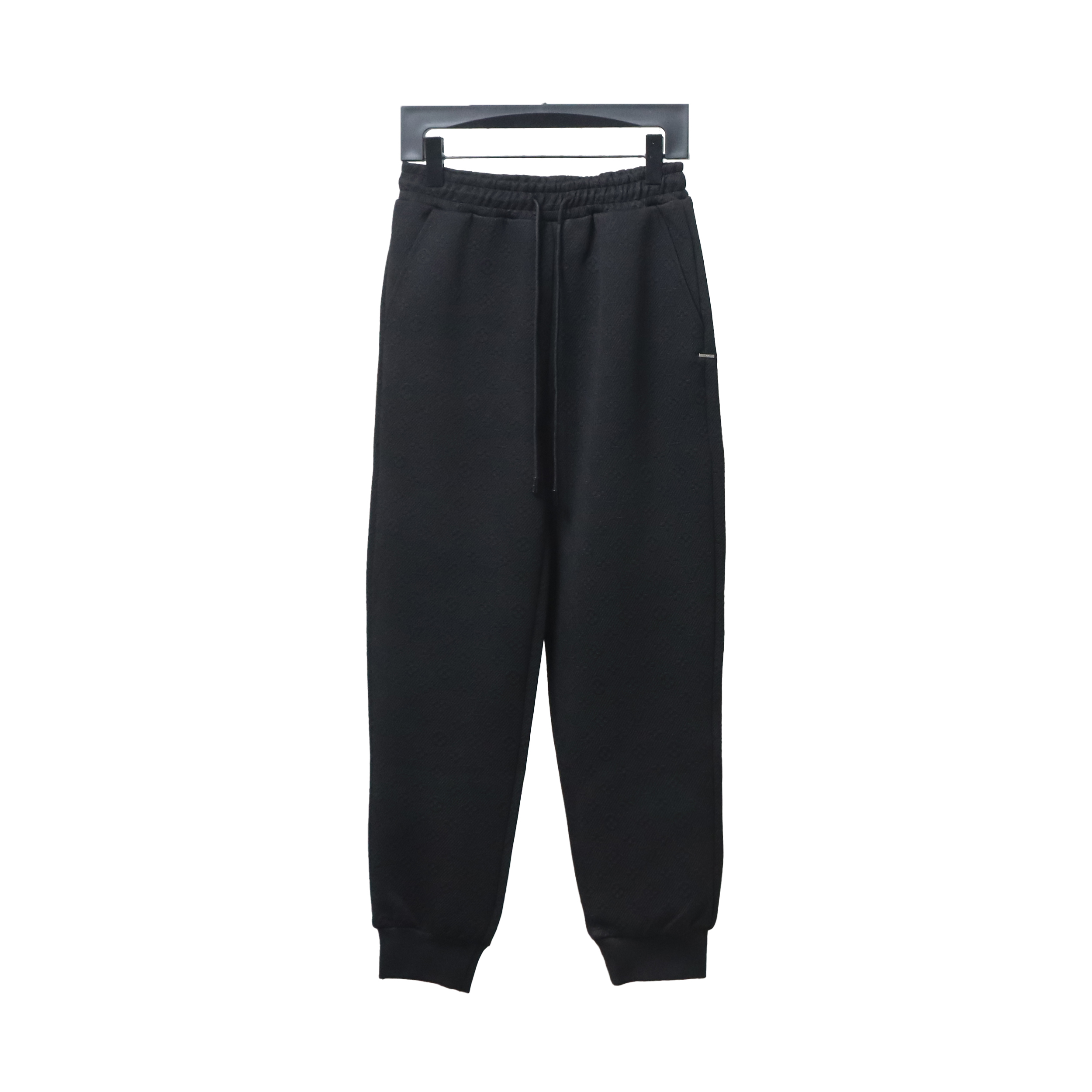 Louis Vuitton Black Jacquard Classic Logo Sweatpants