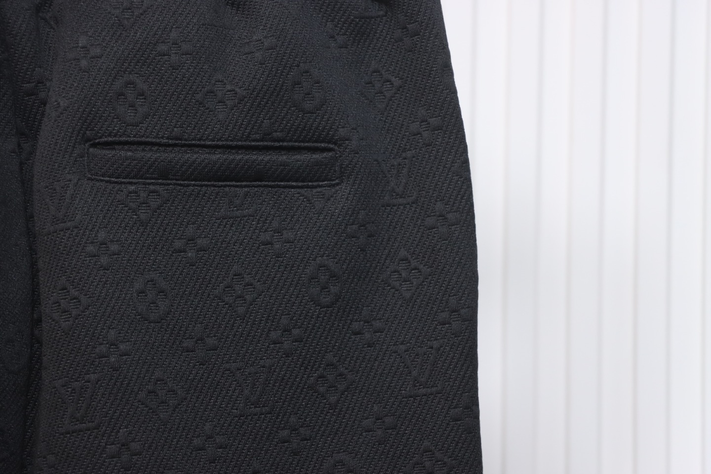 Louis Vuitton Black Jacquard Classic Logo Sweatpants