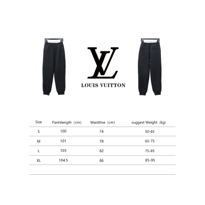 Louis Vuitton Black Jacquard Classic Logo Sweatpants 02