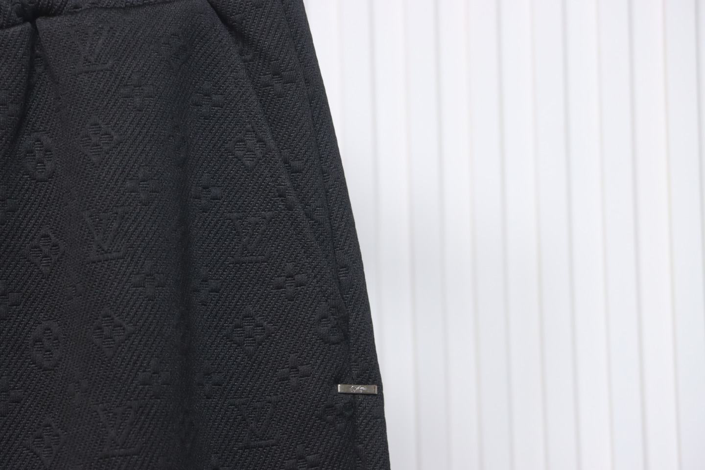 Louis Vuitton Black Jacquard Classic Logo Sweatpants