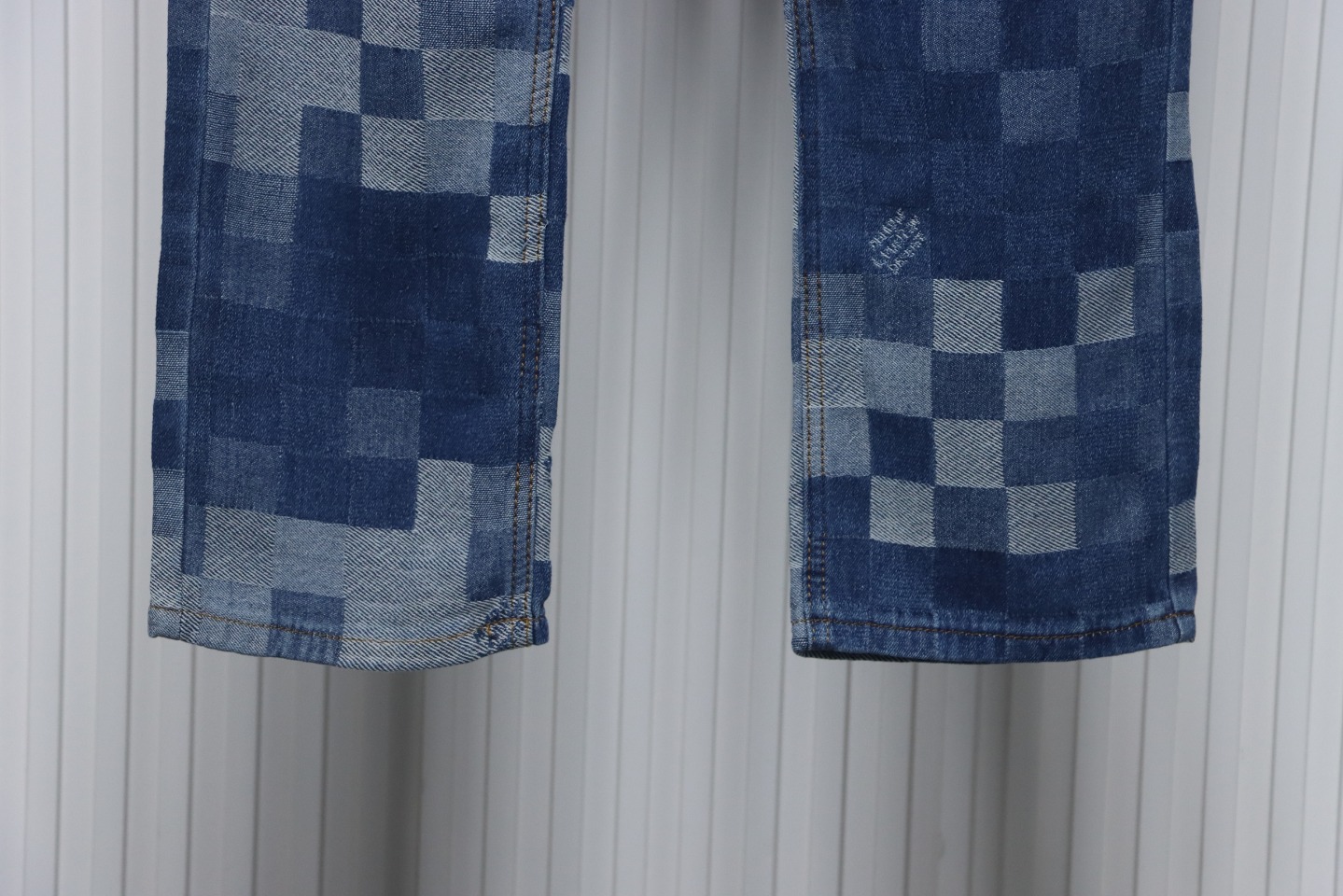 Louis Vuitton Blurred Mosaic Checkerboard Jeans