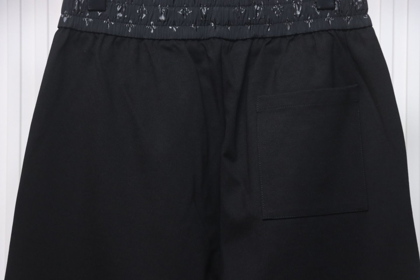 Louis Vuitton Catwalk Style Embroidered Logo Trousers Black