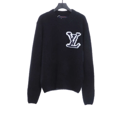 Louis Vuitton Classic LOGO Sweater Black 01
