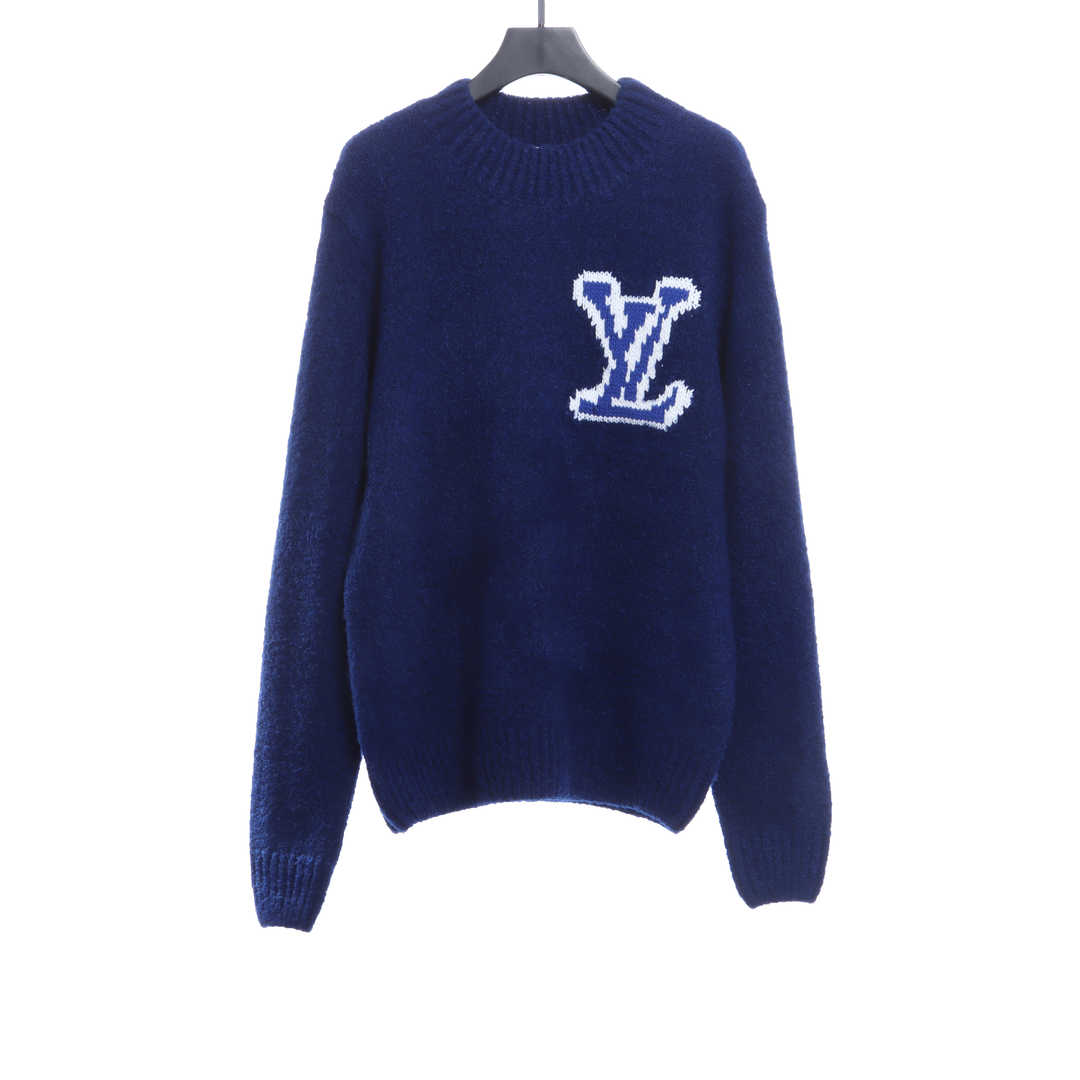 Louis Vuitton Classic LOGO Sweater Blue