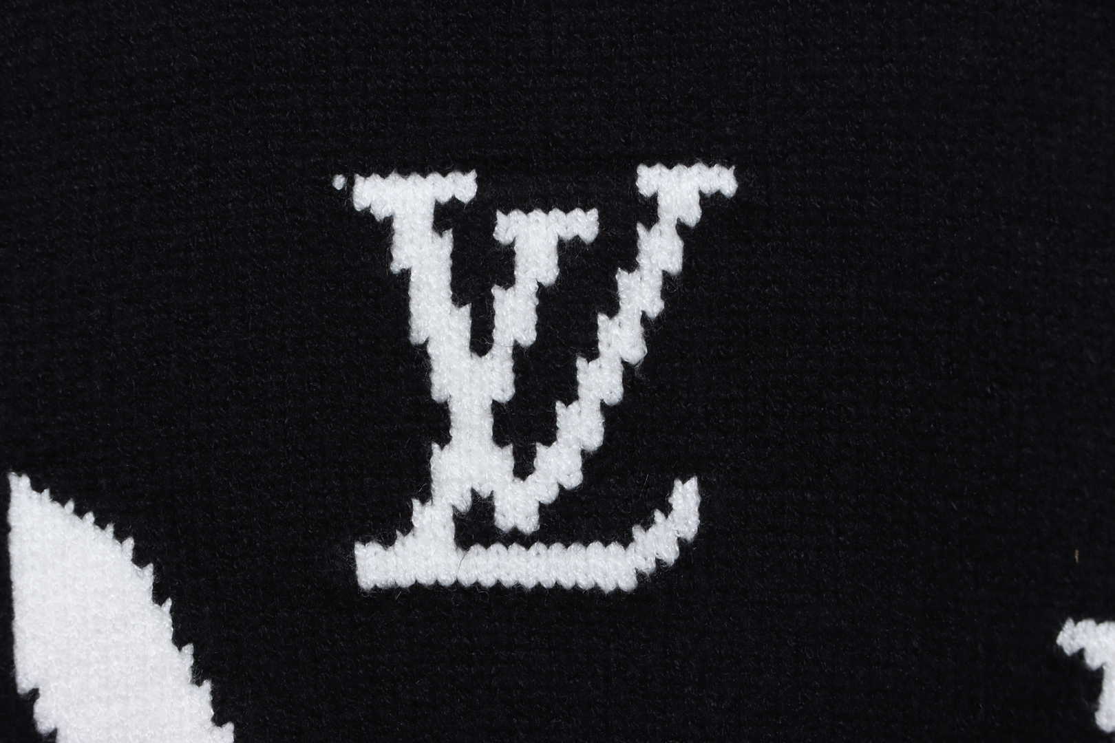 Louis Vuitton Clock Intarsia Sweater Black