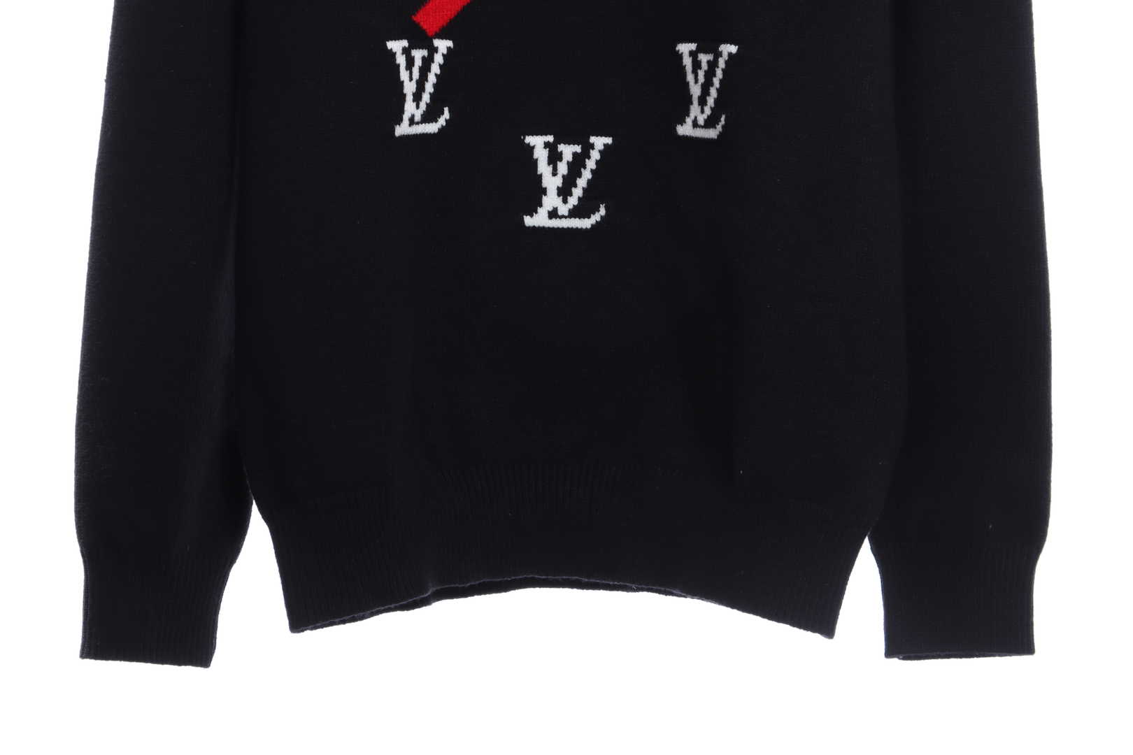 Louis Vuitton Clock Intarsia Sweater Black