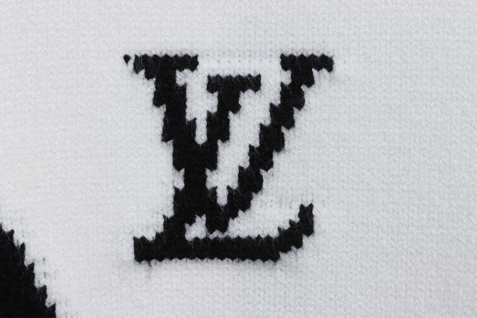 Louis Vuitton Clock Intarsia Sweater White