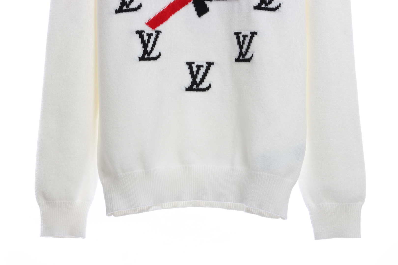 Louis Vuitton Clock Intarsia Sweater White