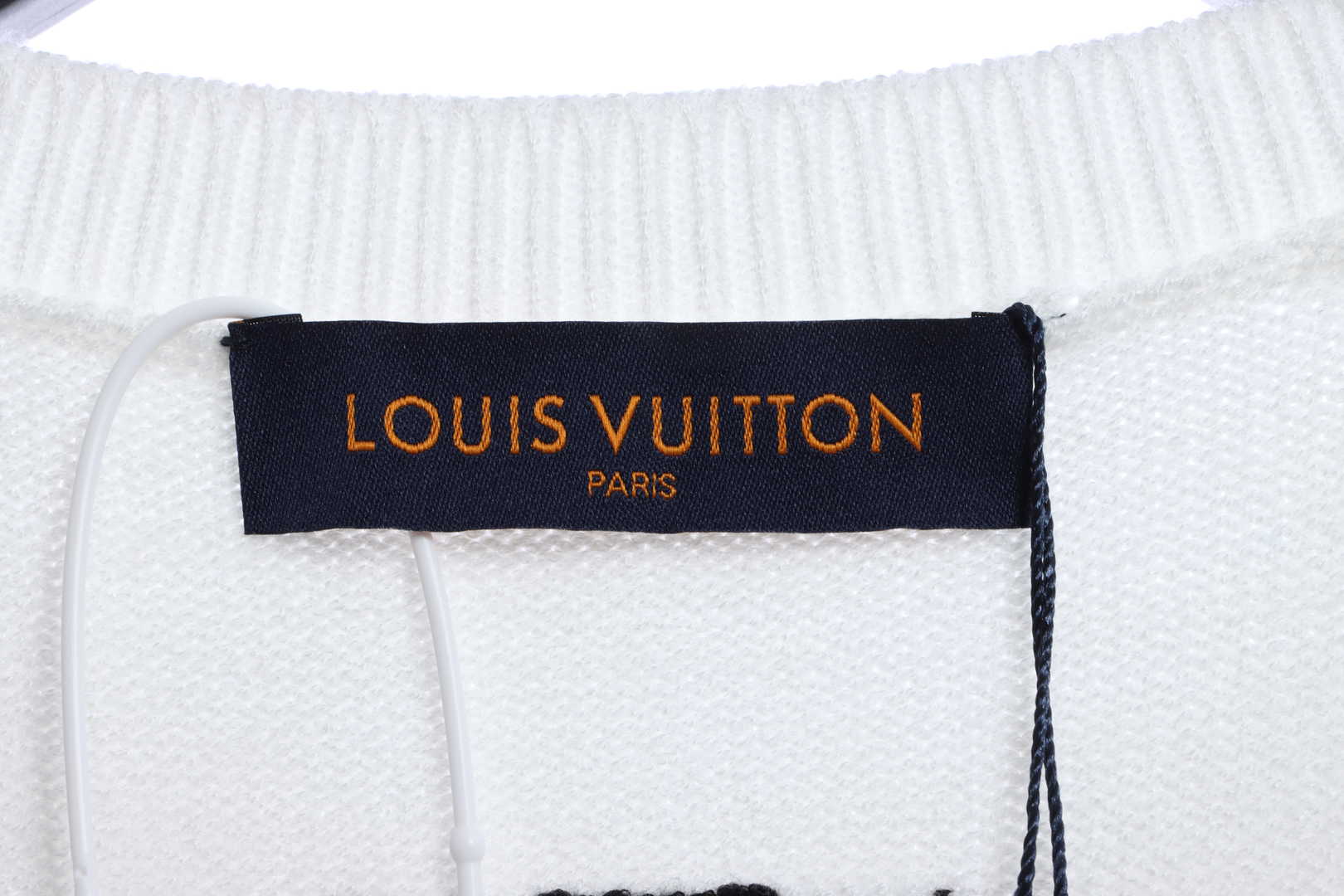 Louis Vuitton Clock Intarsia Sweater White