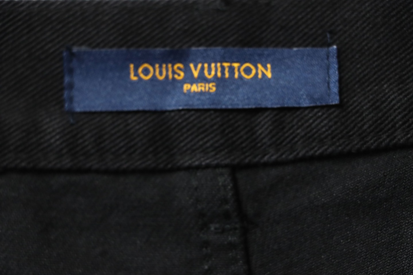 Louis Vuitton Denim Embossed Jeans Black