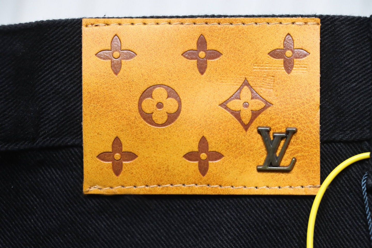 Louis Vuitton Denim Embossed Jeans Black