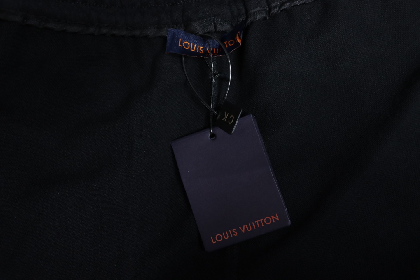 Louis Vuitton Embroidered Lettering Back Pocket Logo Trousers Black