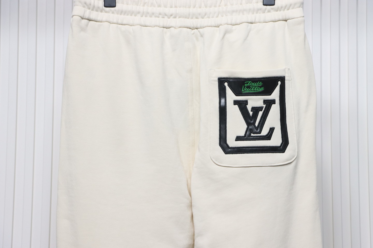 Louis Vuitton Embroidered Lettering Back Pocket Logo Trousers White