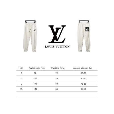 Louis Vuitton Embroidered Lettering Back Pocket Logo Trousers White 02