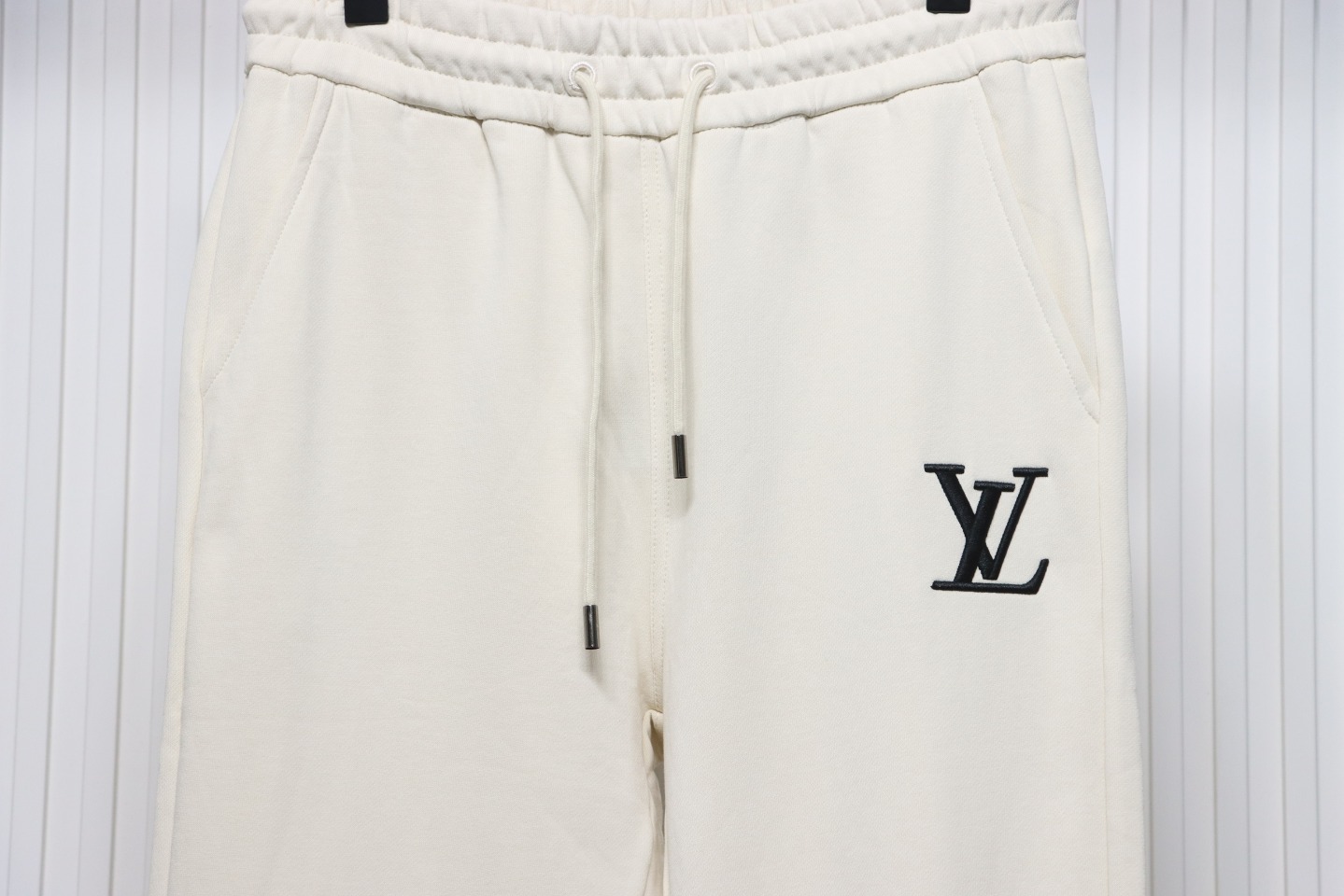 Louis Vuitton Embroidered Lettering Back Pocket Logo Trousers White