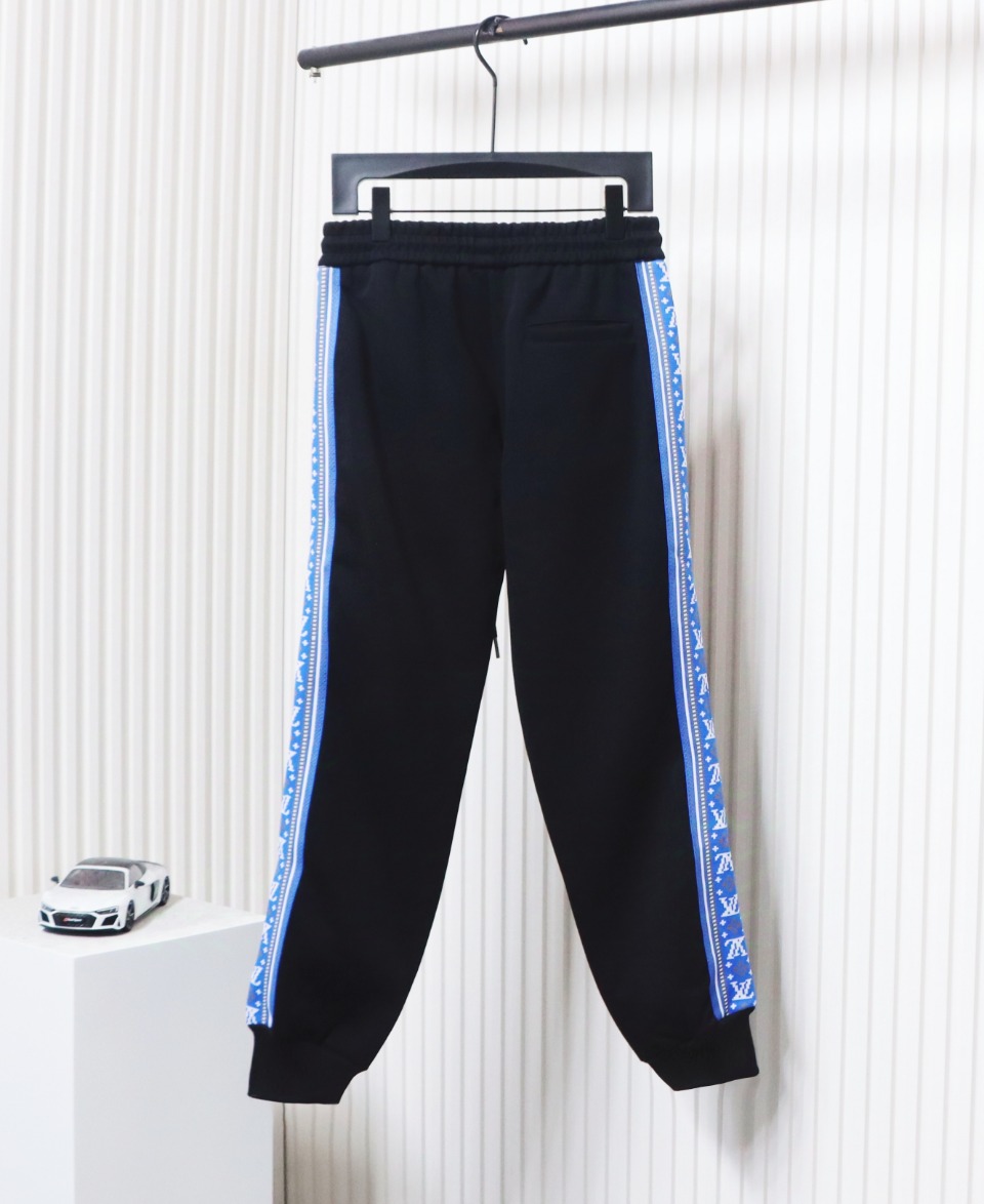 Louis Vuitton Fair Isle Blue Web Stripe Tracksuit Pants