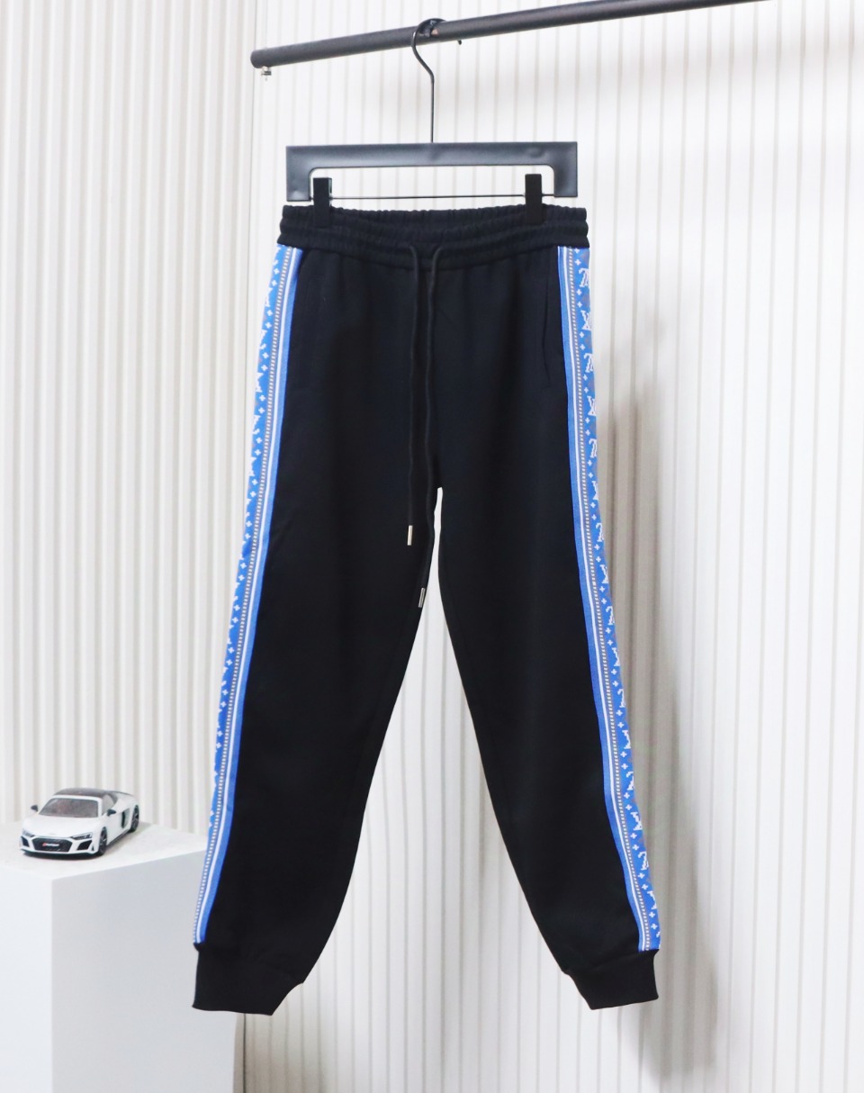 Louis Vuitton Fair Isle Blue Web Stripe Tracksuit Pants