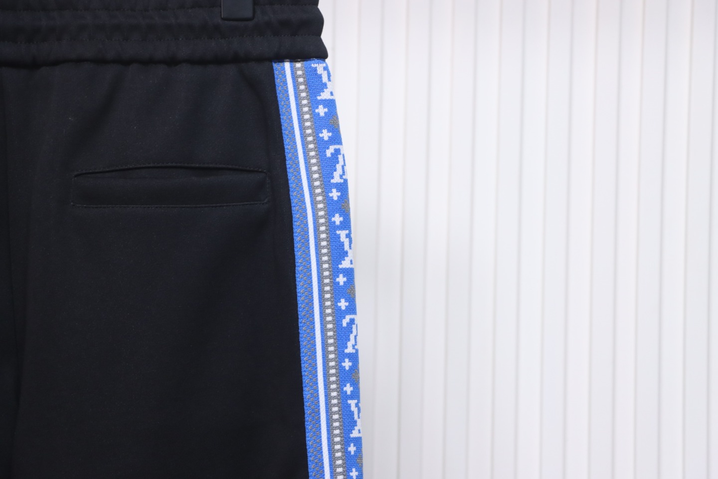 Louis Vuitton Fair Isle Blue Web Stripe Tracksuit Pants