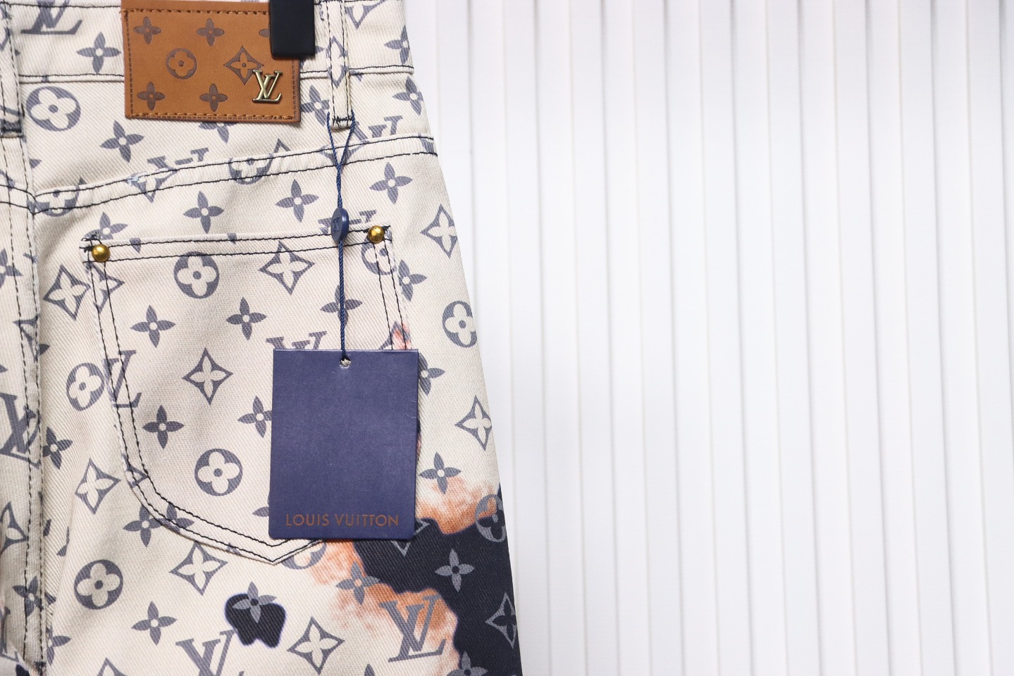 Louis Vuitton Fire Cloud Dye Denim Pants