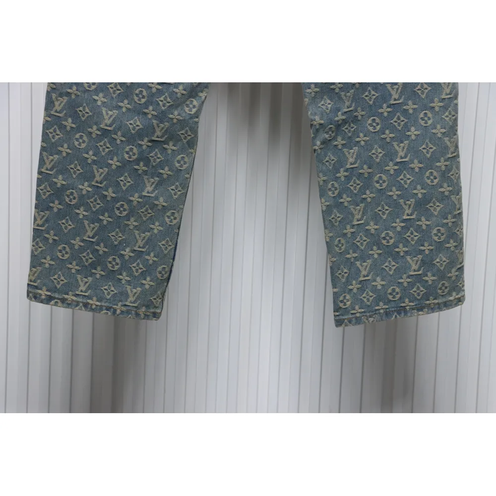 Louis Vuitton Graffiti Gradient Embroidered Jeans