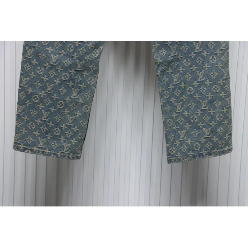 Louis Vuitton Graffiti Gradient Embroidered Jeans