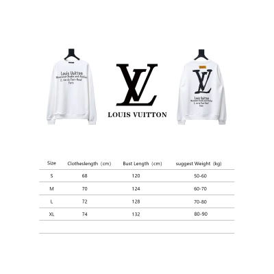 Louis Vuitton Limited Slogan V Letter Long Sleeve White 02